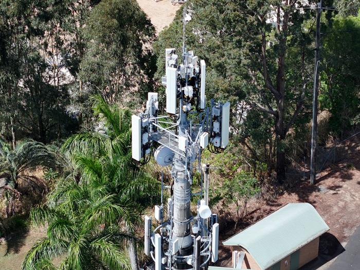 Communications tower inspection from the air